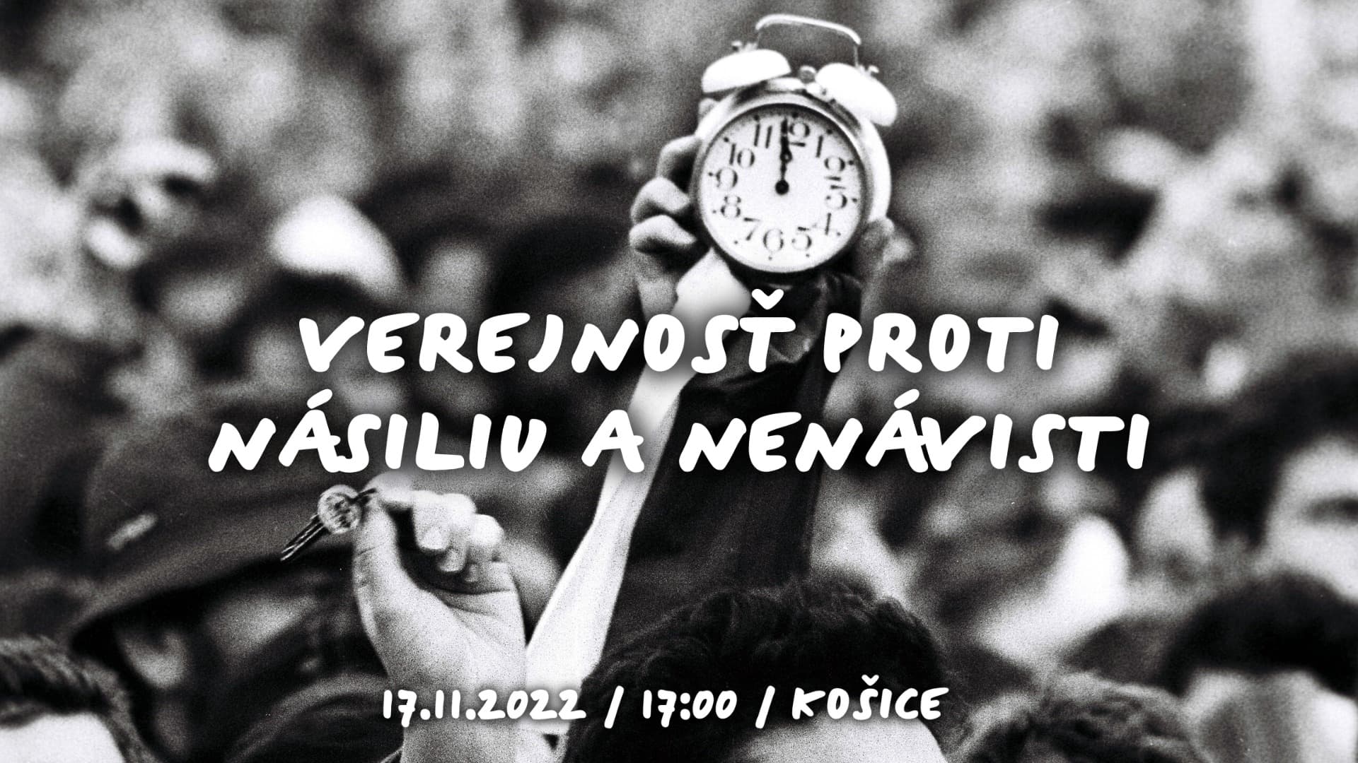 Výročie Nežnej revolúcie si na Hlavnej ulici pripomenú mítingom pod názvom Verejnosť Proti Násiliu a Nenávisti