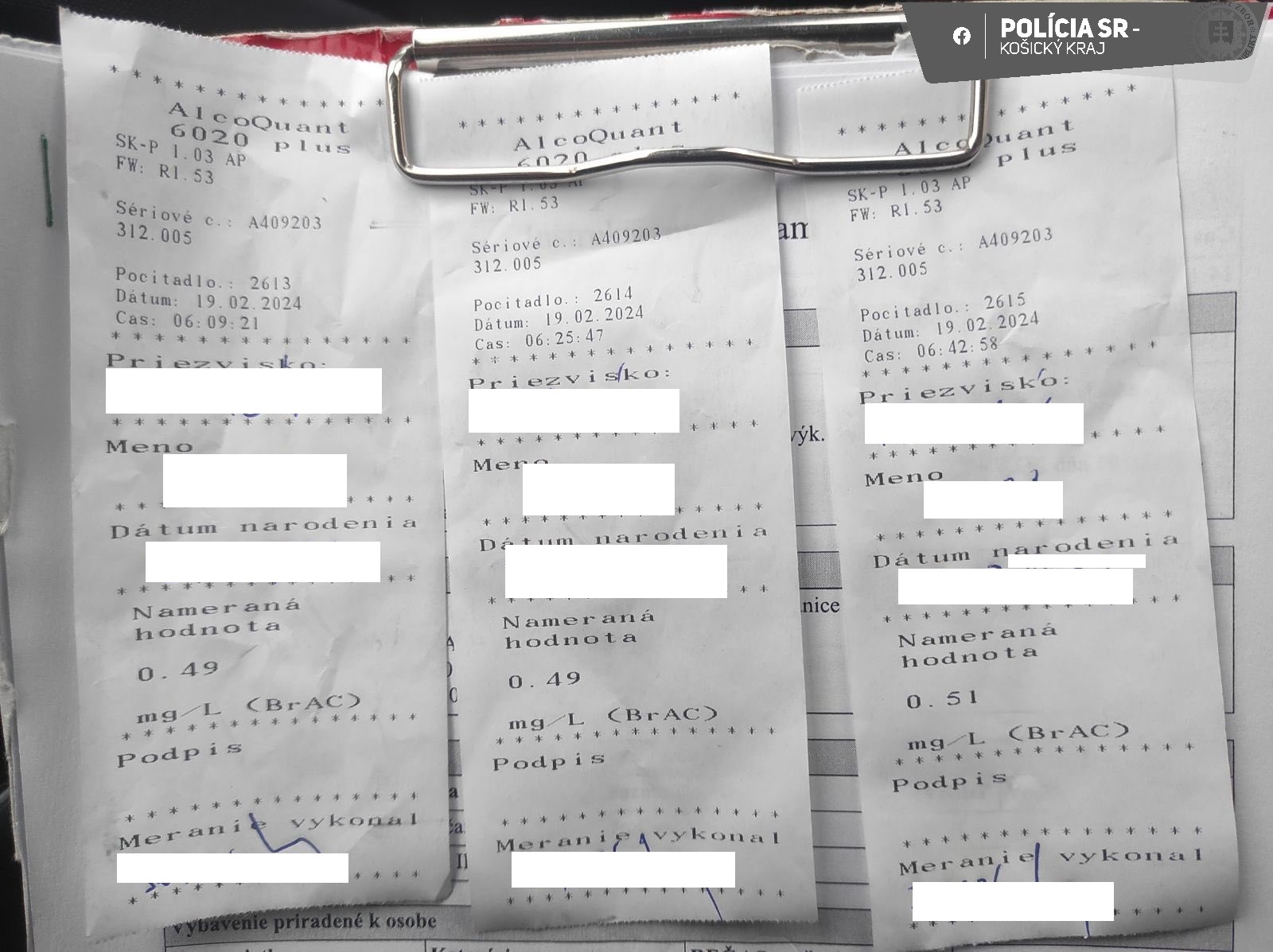 META/Polícia SR - Košický kraj