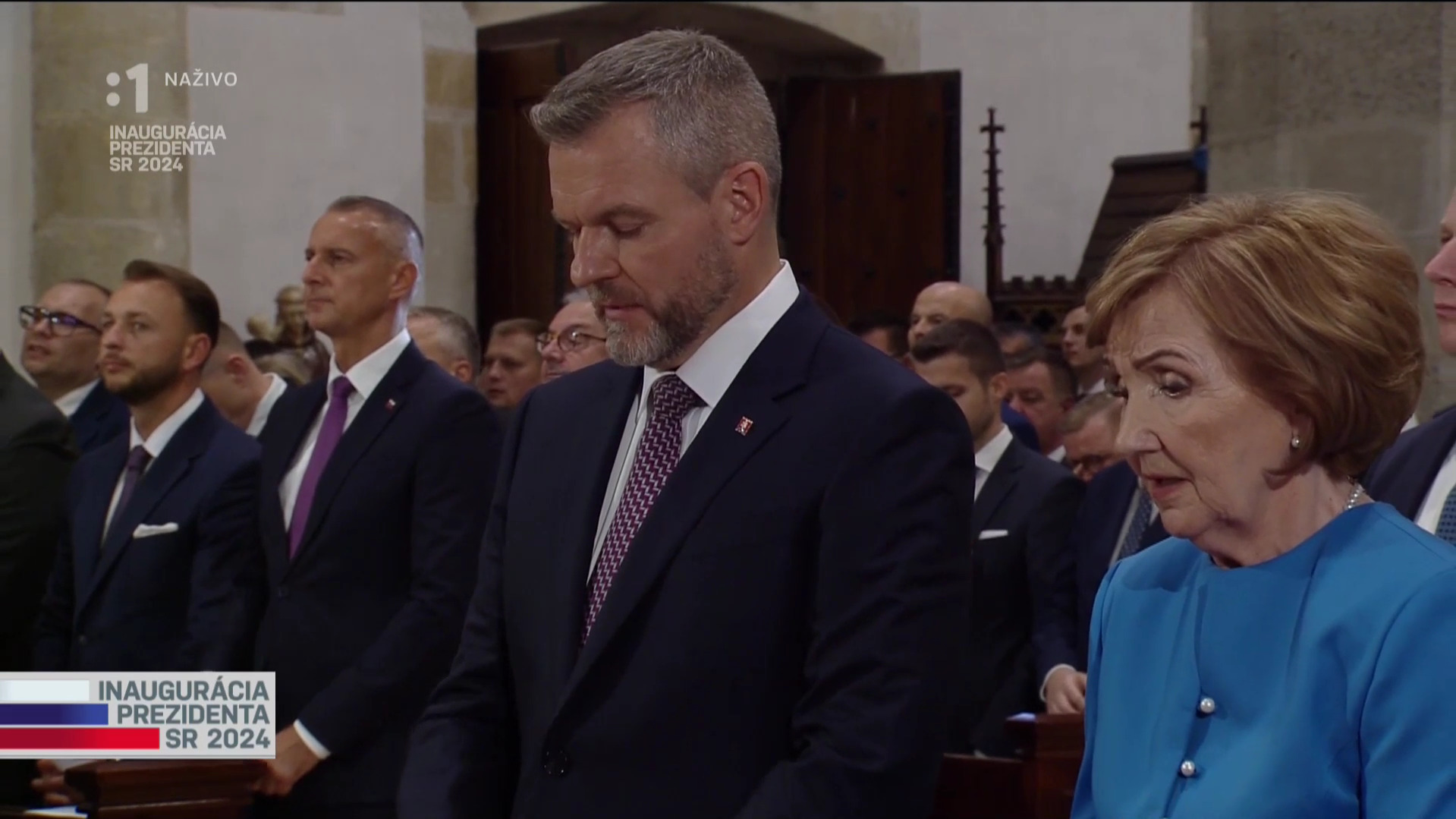 Slávnostná bohoslužba slova Te Deum v Dóme sv. Martina, Foto: Vysielanie RTVS